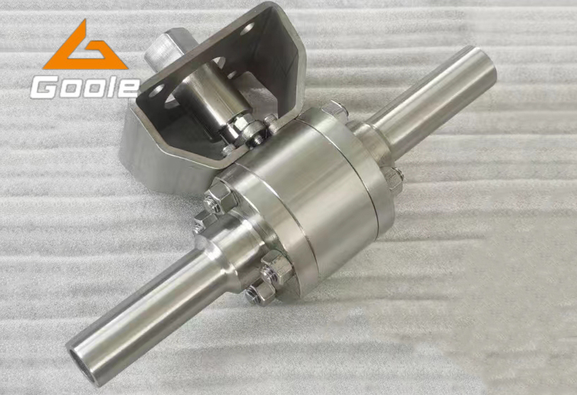 加長管焊接鍛鋼球閥帶平臺E100Q041F-800LB F316  1